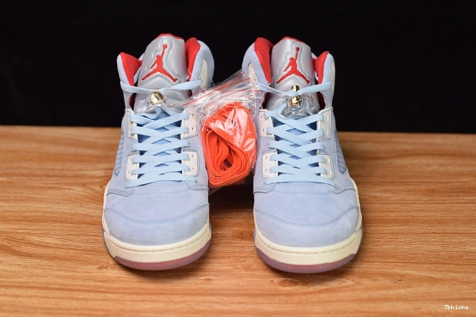 Reps TBK x Jordan Air 5 Ice CI1899-400 Blue Room Trophy JSP 0825